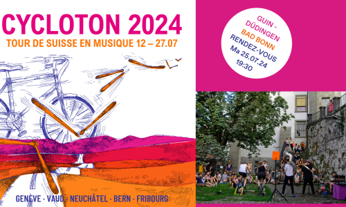 Cycloton 2024 - Tour de Suisse en Musique @ Bad Bonn