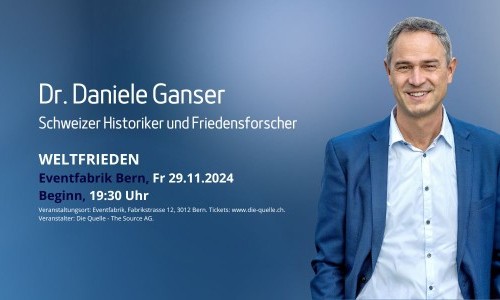 Weltfrieden - Daniele Ganser (Dr. phil.) | VORTRAG