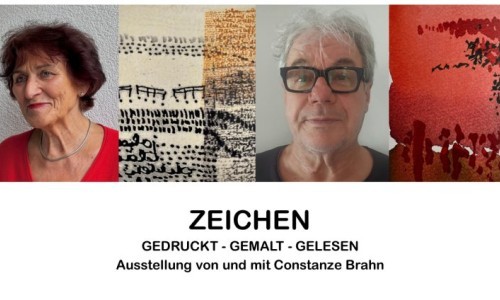 Zeichen- gedruckt-gemalt-gelesen