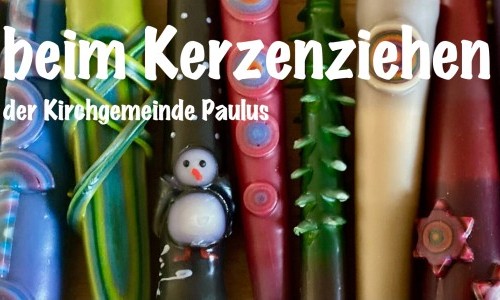 beim Kerzenziehen der Kirchgemeinde Paulus