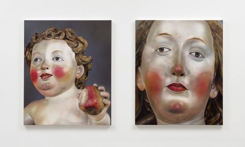 Karin Kneffel. Face of a Woman, Head of a Child