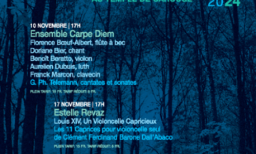 Concerts d'automne: lauréats de la Bourse Marescotti