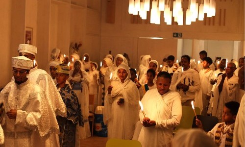 Gottesdienst der Äthiopisch-Orthodoxen Tewahedo-Kirche